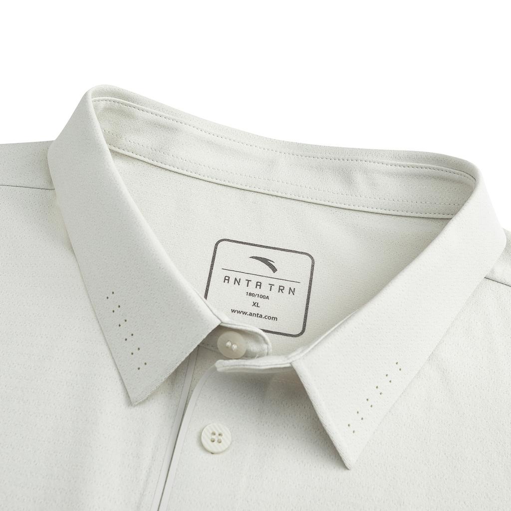 Anta Training Comprehensive Series Short Sleeve Polo Shirt Summer 2026 Men tops Digital-Mist-Gray 952627117-1