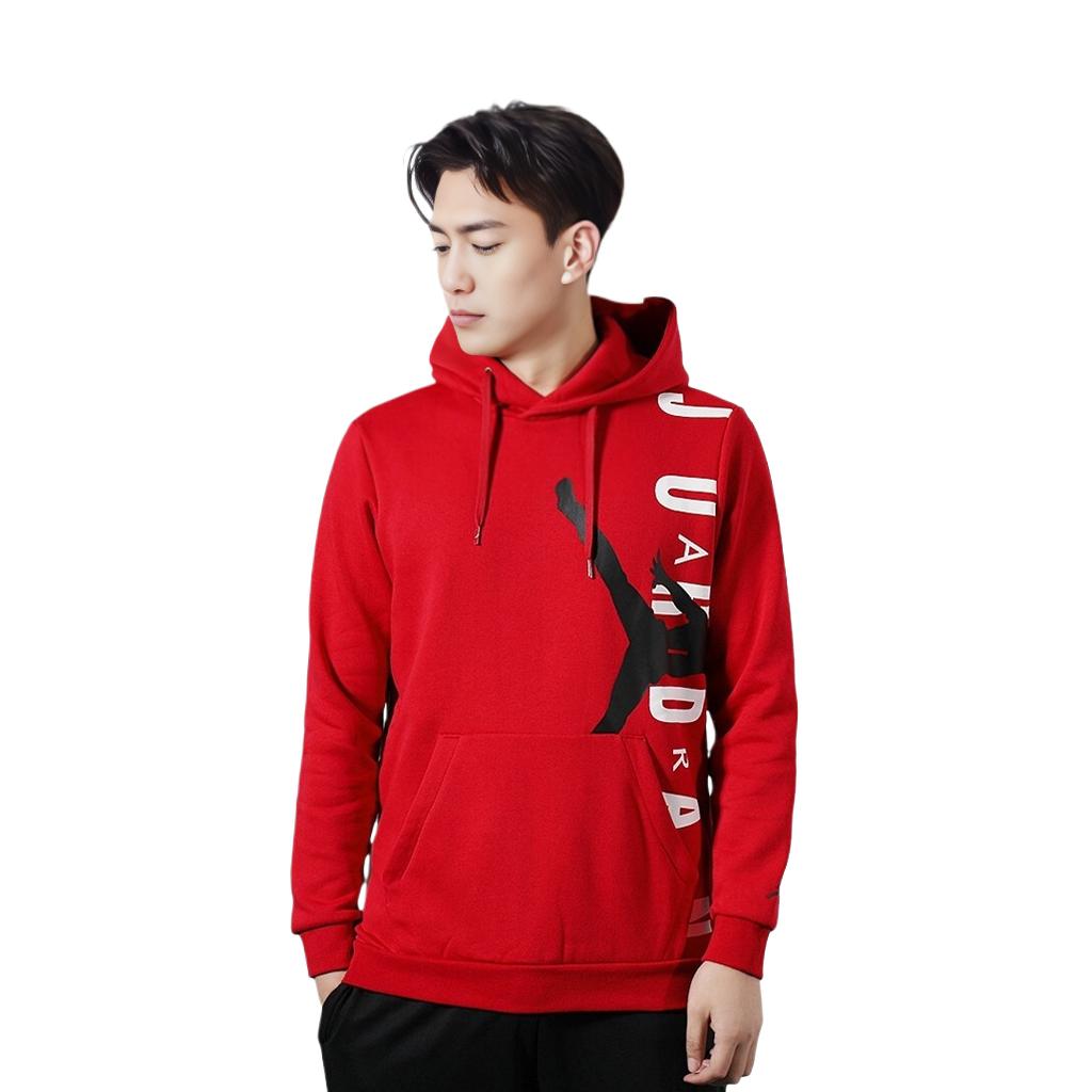 Jordan Sweatshirts Men's Red Hooded Moderate Regular CD5871-687