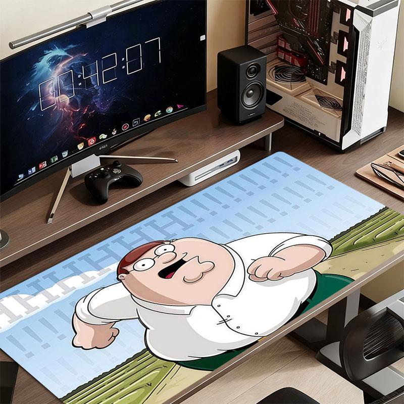 Peter Griffin Mouse Pad, Large Gaming Desk Mat, Non-slip XXL Mousepad for Laptop & Tablet, Mini PC Playmat with Stitched Edges