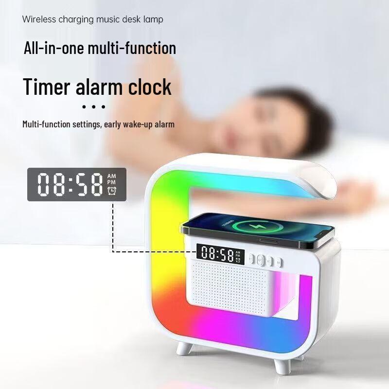 Multifunctional Bluetooth Alarm Clock Speaker G3mini - Home Charging & Atmosphere Light