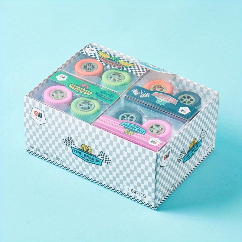 2 krabičky po 4 kusech guma na pneumatiky kreativní tvar guma školní potřeby - Vyrobeno z TPR materiálu pro ochranu životního prostředí