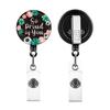 Retractable Badge Holder with Metal Clip Rotating ABS Badge Holder for Student Teacher Doctor Nurse Badge Holder