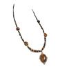 Retro Tiger Eye Stainless Steel Necklace - Light Luxury, Versatile Clavicle Chain Jewelry