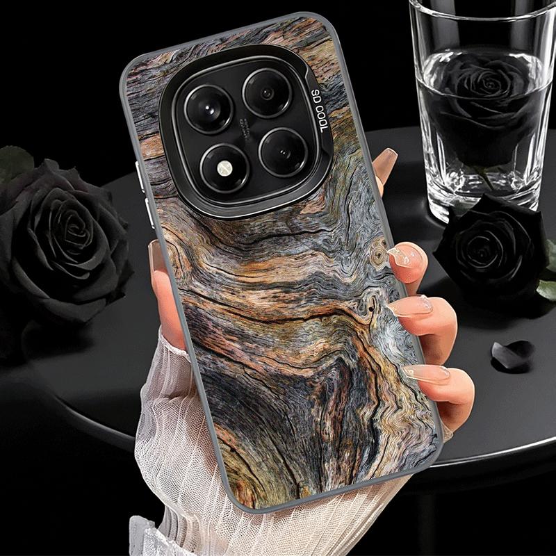 Vintage Wood Grain Pattern Soft Phone Case for Xiaomi Redmi Note 13 14 15 Pro Plus 12S 12 11S 11 11T 10S 10 Shockproof Cover Bac