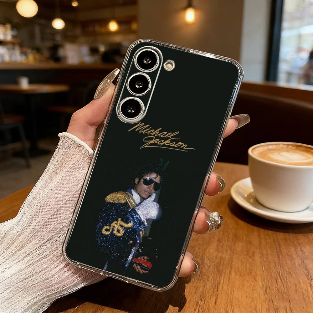 Κλασική Θήκη Κινητού Michael Jackson Legend Για Samsung Galaxy S24 S25 S23 S22 S21 Plus S24 S25 Διαφανής Θήκη Καλύμματος