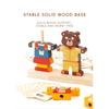 Kleiner Bär Kleider wechseln Kinder Frühpädagogisches Holz-Puzzle Anziehspiel Baby Puzzle Spielzeug für Kinder Geschenk