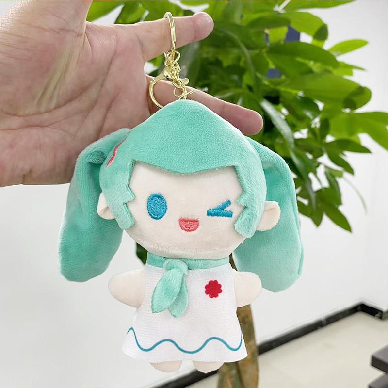 Charming Toy Plush Hatsune Miku Collectible Doll Cute Keychain 12cm For Students