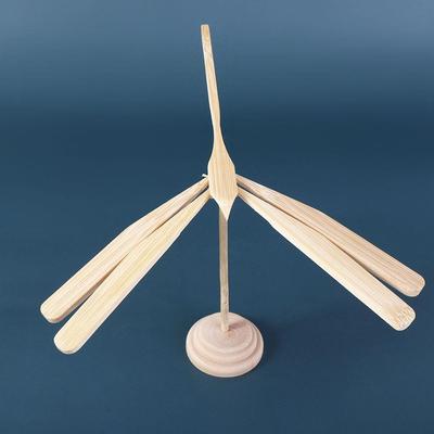 Educational Interactive Toys Balanced Bamboo Dragonfly Wooden Flying Arrow Toys Scientific Display Model Balance Dragonfly Toys