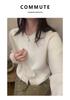 Women's Fashion Double Pocket Cashmere Cardigan - Round Neck, Double Zipper, Pure Wool Sweater Coat for Autumn/Winter