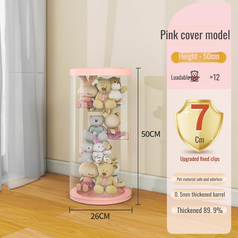 

Doll Storage BucketTransparent largecapacity storage bucket multifunctional storage bucket plush toy storage bucket