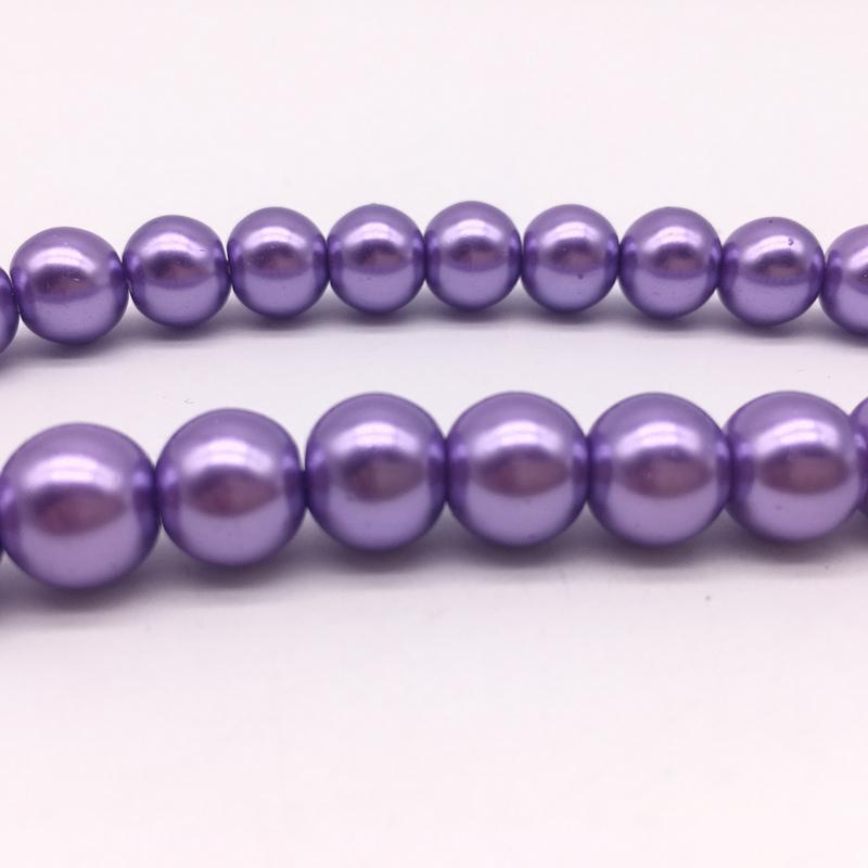 NEW 4/6/8/10mm Round Beads Loose Glass Pearl Spacer Charm Beads for Jewelry Making Diy Handmade Bracelet Accessories
