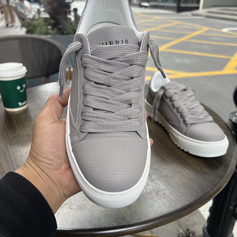Scarpe Casual da Skateboard da Uomo Europee Versatili con Suola Spessa e Lacci