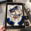 Satin high-end tied hair long silk scarf headband elegant and simple versatile hair band headband streamer hair accessories women's tied bag