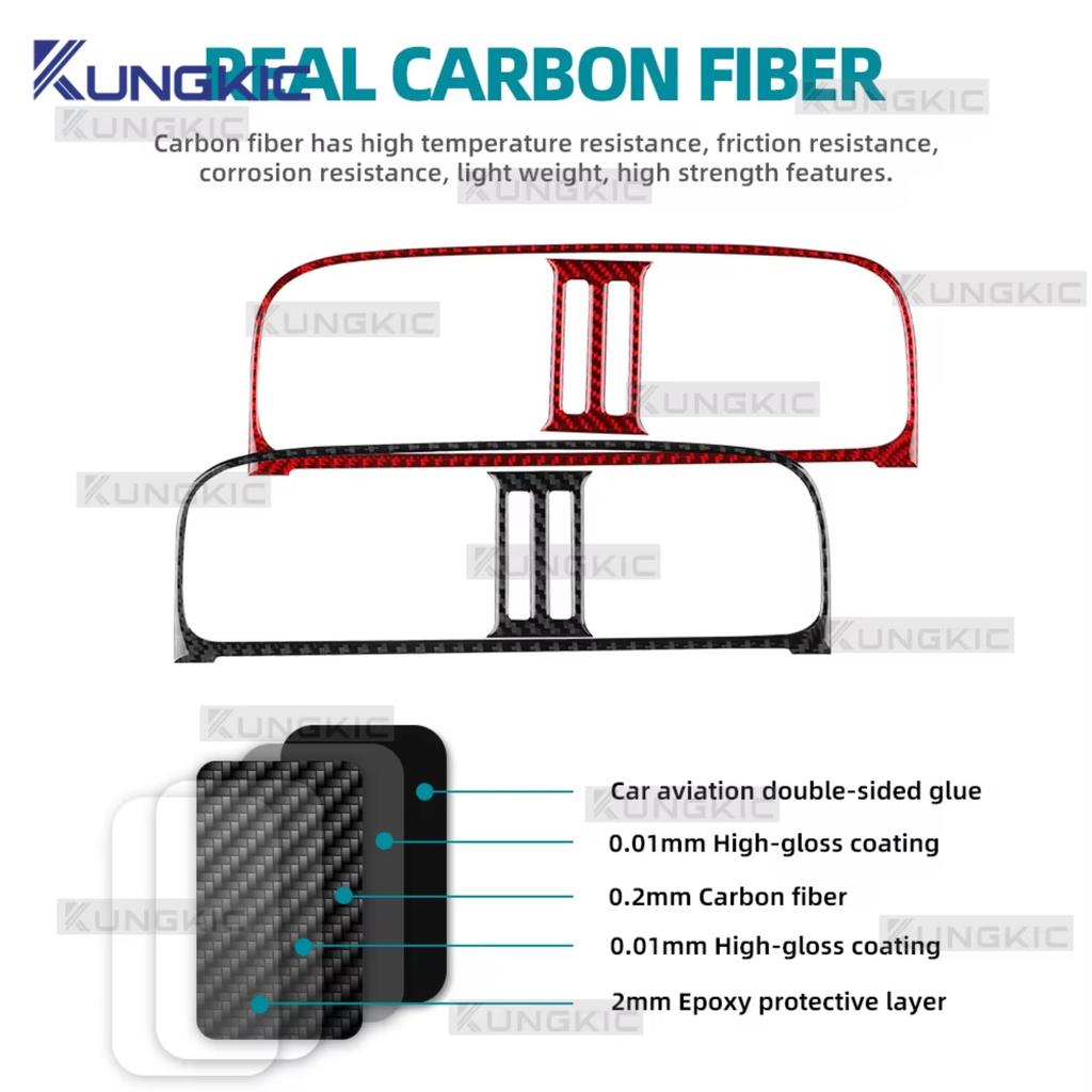 Sticker LHD RHD Car Center Console Outlet Real Soft Carbon Fiber For Volkswagen VW Polo MK5 6R 2010 2011 2012 2013 2014