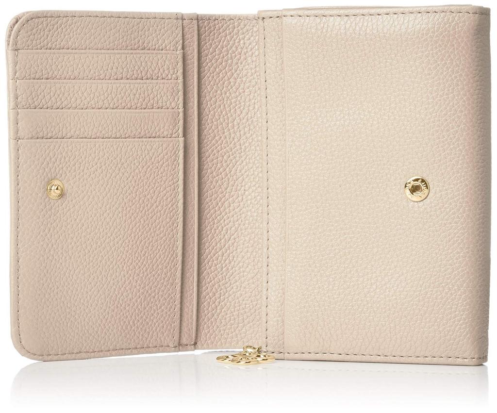 Marie Claire Women's Bifold Wallet, Genuine Leather, Zippered Coin Purse, Large Capacity, Carrousel Brand, 88649-40, Beige
