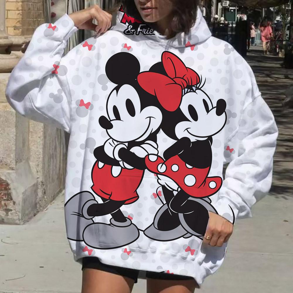 Disney Mickey Mouse Hoodie Fashion Women Kawaii Aesthetic Hoodie Couple Autumn Hoodie Sweatshirt