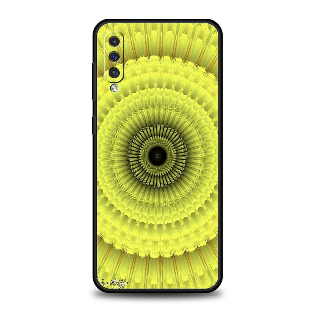 Retro Circular Totem Design Phone Case for Samsung Galaxy A56 A36 A26 A16 A34 A24 A42 A22 A20 A12 A40 A30 A10 5G Soft TPU Cover