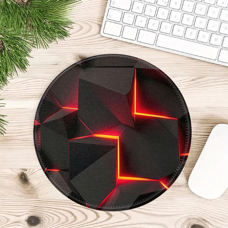 

overlock 1pc Mouse Pad Keyboard Mouse Pad Computer Laptop Pad Game Console Pad Desk accessories office Pad Geometric Abstract 200x200x2mm