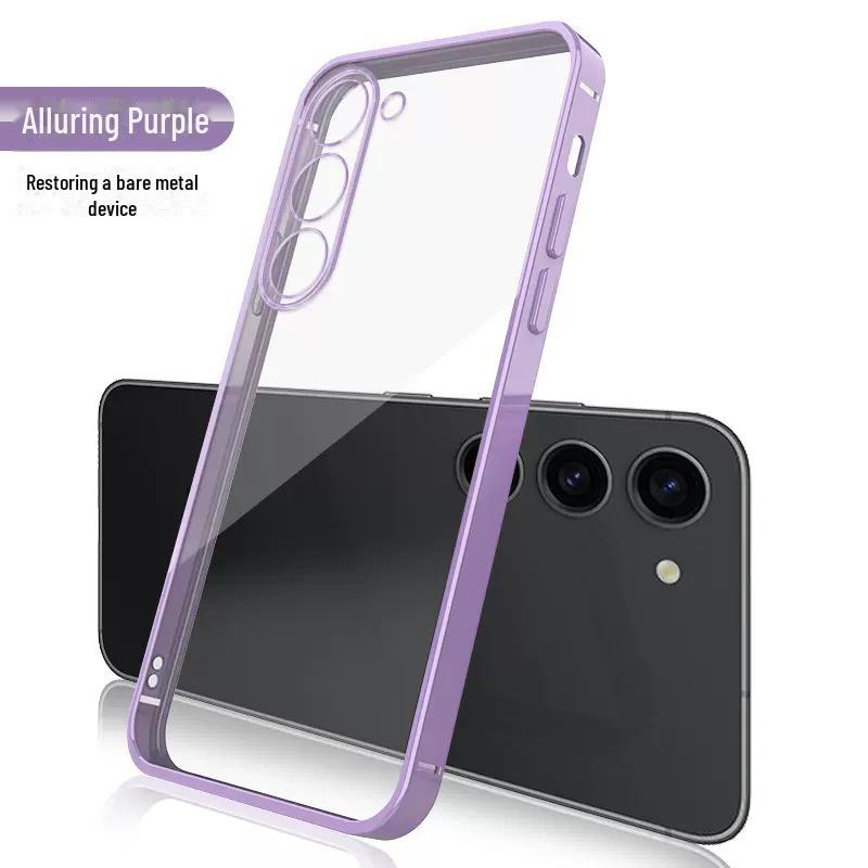 

Чехол Samsung S25Ultra Electroplated Fine Hole Clear TPU - Ультратонкий мягкий защитный чехол Samsung S23 Ultra