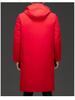 Winter Warm Long Down Coat for Men, Plus Size Knee-Length Outerwear for Middle-Aged and Older