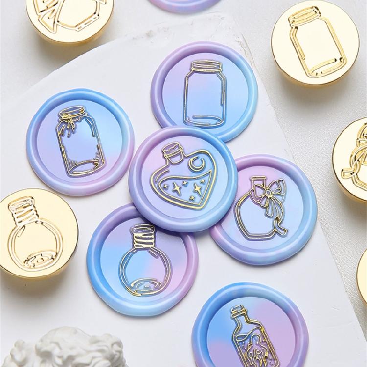 Bottle Textured Wax Seal Stamp Head for Wedding Invitation Envelope