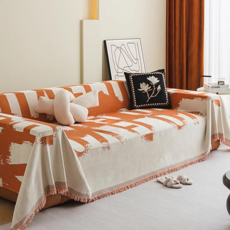 Chenille Sofabezugstoff, Universelles Sofa-Handtuch für alle Jahreszeiten, Beliebte neue Anti-Katzenkratz-Sofa-Decke Kissen