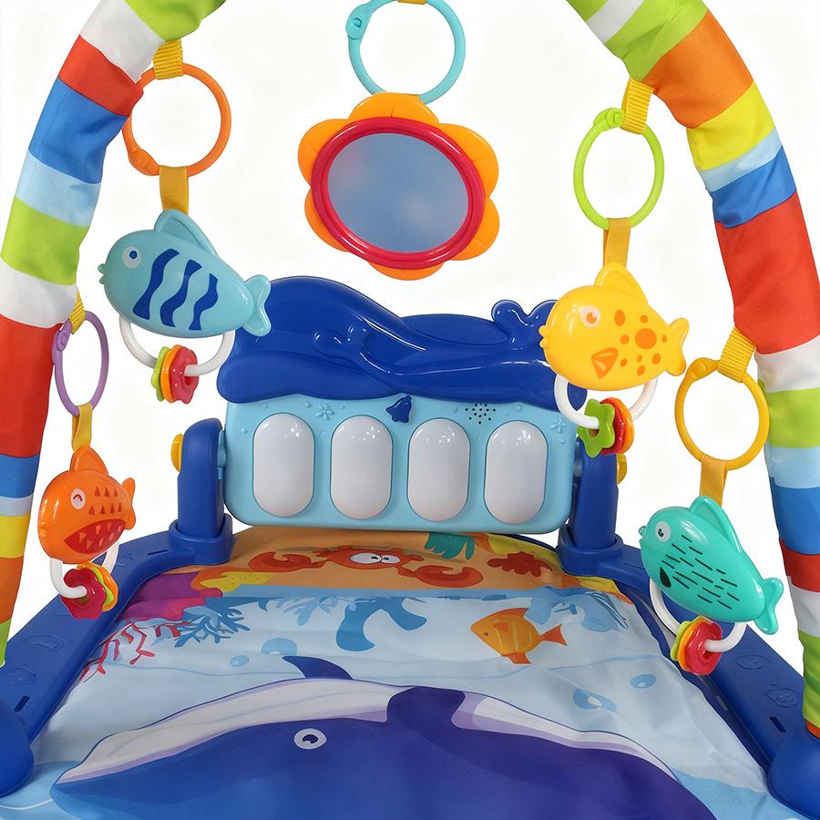 Cross-Border Baby Foot Piano Toy: Musical Fitness Frame with Rattle for 0-1 Year Olds