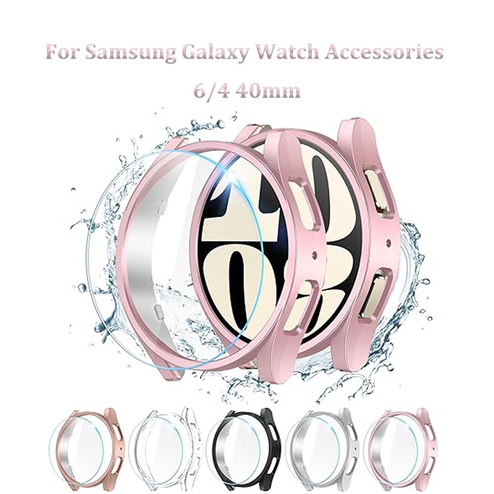 For Samsung Galaxy Watch Screen Case 40mm Tempered Glass Protective Film Protective Bumper Compatible Galaxy Watch Accessories