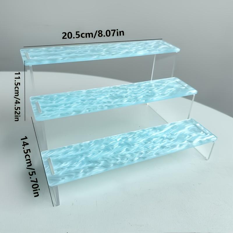 Acrylic Three-layer Display Rack, Display Rack Storage Art Organizer, Suitable for Party Display Rack, Holiday Decoration
