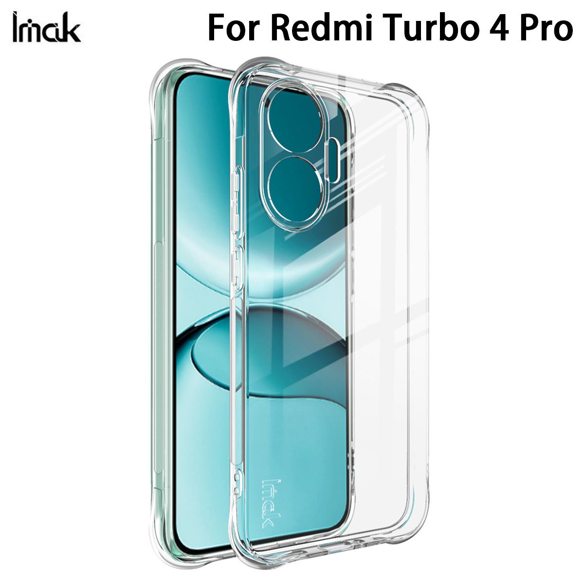 

For Redmi Turbo 4 Pro 5G Phone Case IMAK Shock-resistant Soft Case Redmi Turbo 4 Pro 5G чорний