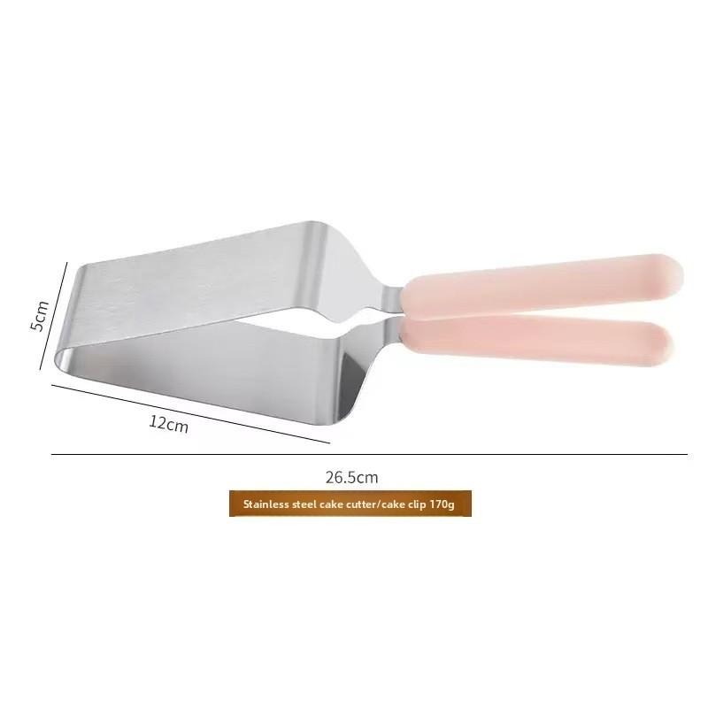 Stainless Steel Cake Divider Cake Slicer Cutter Triangle Cake Cutter Double Handle Design Strong Durable Easy to Clean Size