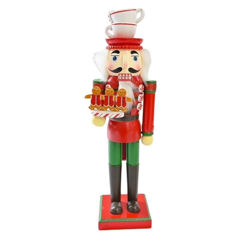 Delicate Nutcrackers Ornament 38cm Christmas Tabletop Display Decoration