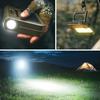 5000mAh Portable Solar Camping Light,Rechargeable Flashlight with Magnetic,Hook,Waterproof,Camping,Outdoor,Fishing,Car Repair,Tent