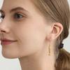 1 pair Exquisite Plated Fish Eardrops DIY Golden Fish Earrings Mini Metal Carp Earrings  for Gifts