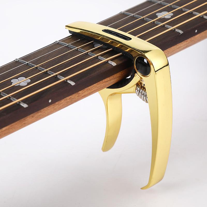 1pc Metal Acoustic Guitar Capo Clip Plastic Clamp with Changing Strings Tools Wood Classic Electric Guitar and Ukulele Universal