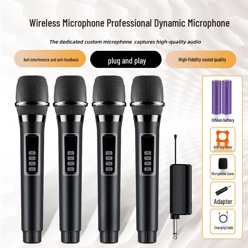 

Universal Wireless Handheld Microphone Set: Professional KTV, Home & Outdoor Singing (1-to-4)
