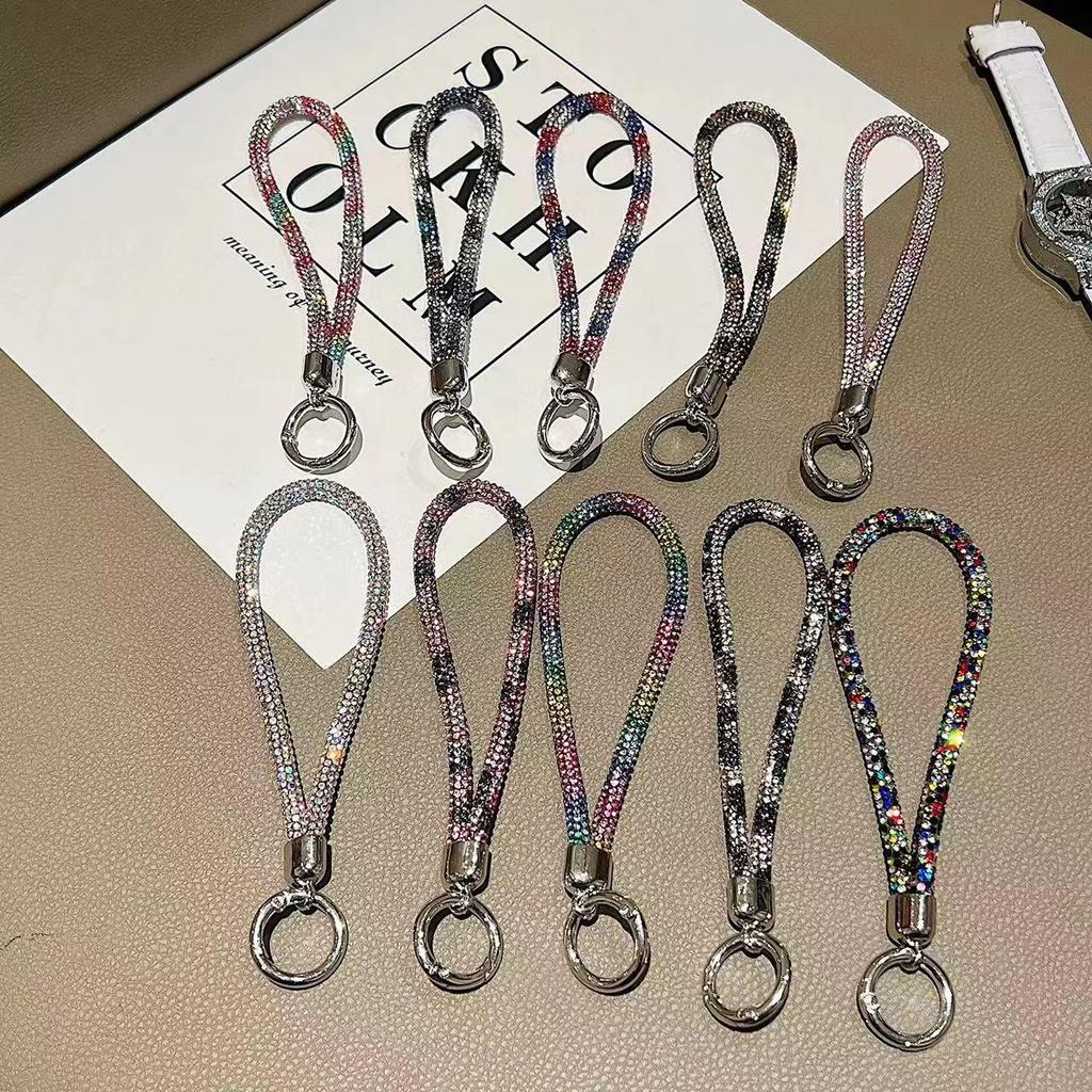 Advanced Colorful Goddess Diamond Phone Lanyard: Anti-Lost Pendant for Cases, Cameras, Water Bottles.