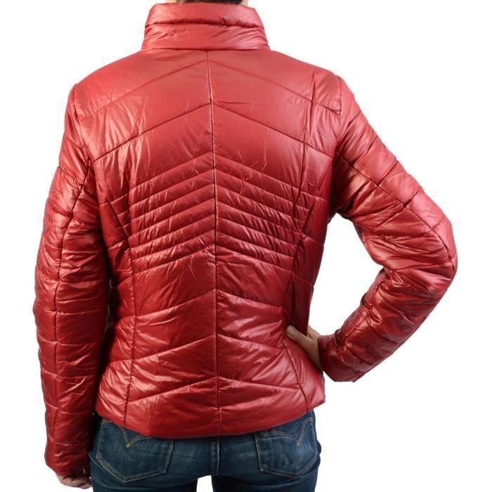 Women's Down Jacket - Kaporal - Popy - Quilted Effect - Zip Fastening - Navy