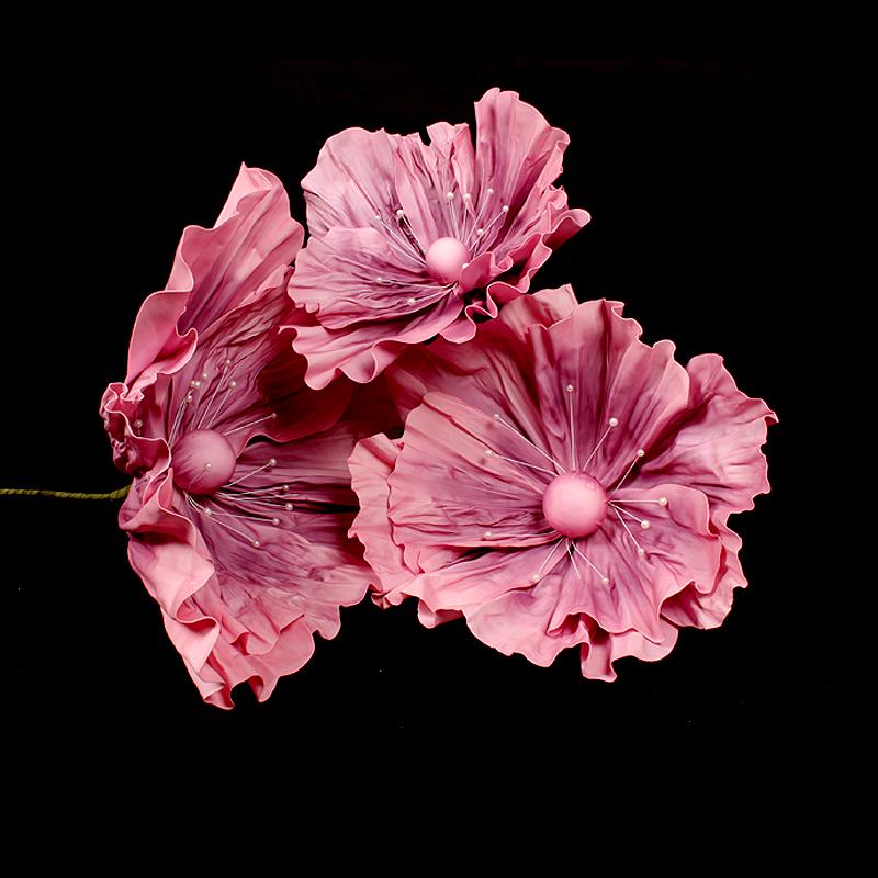 Wedding Aisle Floral Decorations: Foam, Silk, and Mesh Flower Arrangements