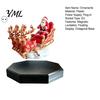 Fun Holiday Gift for Collectors Floating Santa Sleigh, Magnetic Levitation Flying Sleigh Ornament, Christmas Interactive Ornament Display Home,