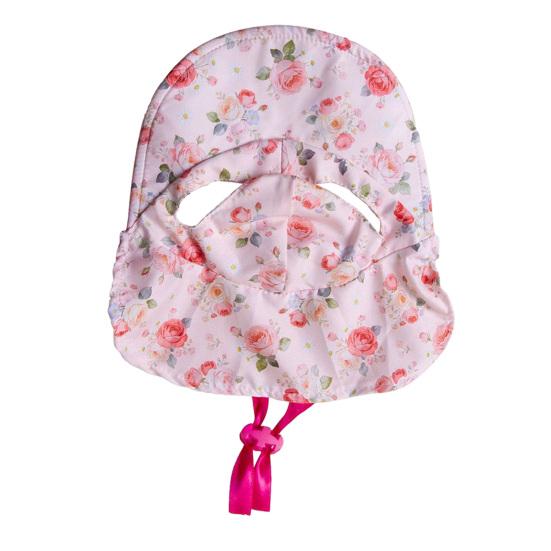Pet Sun Hat Breathable Floral Print Wide Brim Hat with Ear Holes Adjustable Drawstring Sun UV Protection Small Dogs Cats Decorative Hat