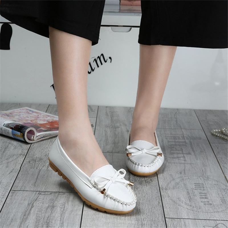 Plus Size Candy Color Flats Shoes Women Loafers Soft Slip On Shoes Woman Ballet Flats Boat Shoes Ladies Shoes Zapatos Muje Gift