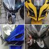 1PC Motorcycle Front Fairing Winglet Wing Guard Cover For  R15 V3 2017 2018 2019 2020 2024 For BAJAJ PULSAR RS200 Accessories