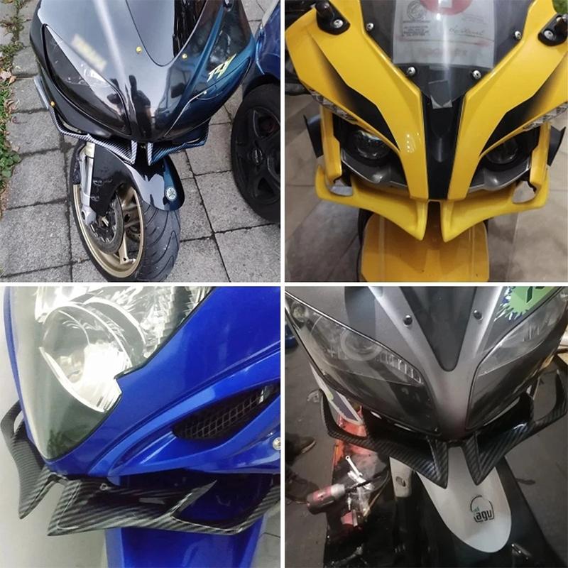 1PC Motorcycle Front Fairing Winglet Wing Guard Cover For  R15 V3 2017 2018 2019 2020 2024 For BAJAJ PULSAR RS200 Accessories