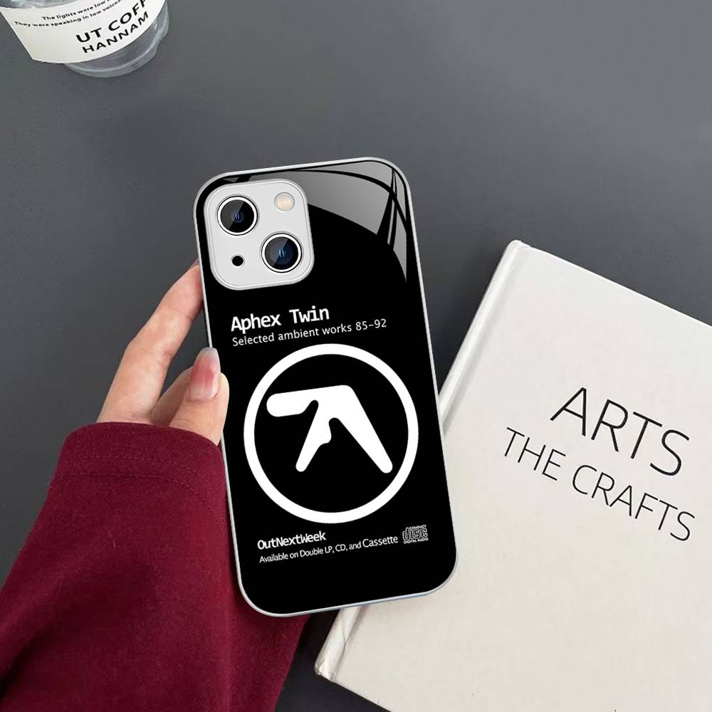 Music Band A-Aphex T-Twin Tempered Glass For Iphone 14 13 12 11 Pro Mini XS MAX 14Plus X XS XR Fundas