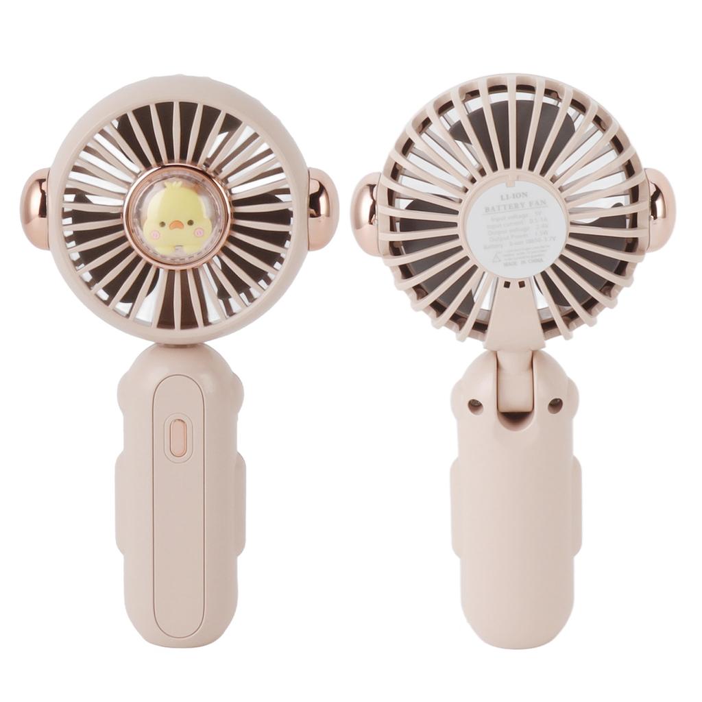 Foldable Mini Fan Cute Lightweight 900mAh Adjustable Low Noise Handheld Fan for Summer