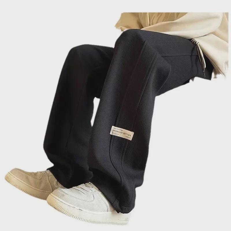 Men's Loose Straight Wide-Leg Sports Trousers - Teen Spring/Summer Casual Pants