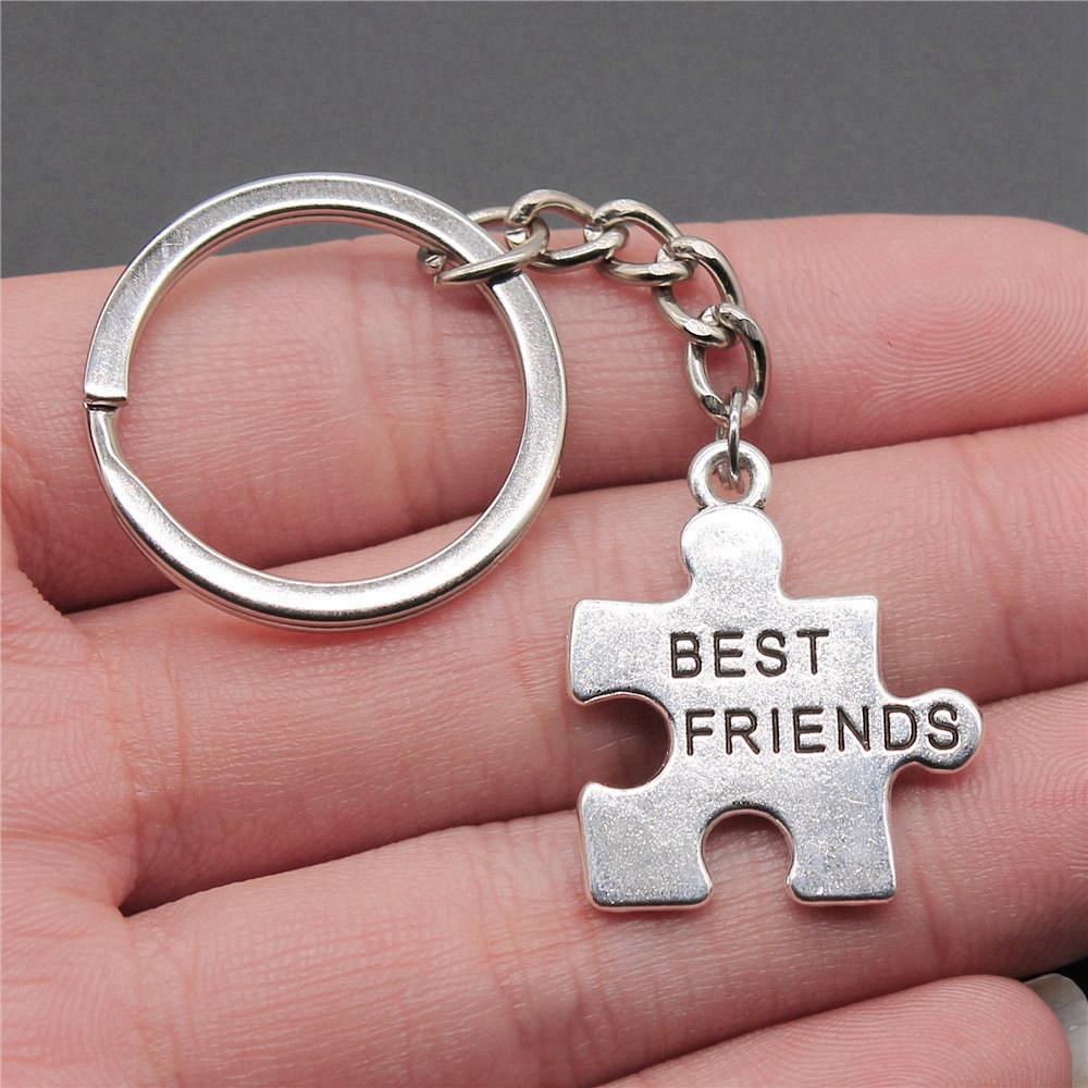 28mm Key Ring Text Tags Friendship Minimalist Jewelry Components QY049