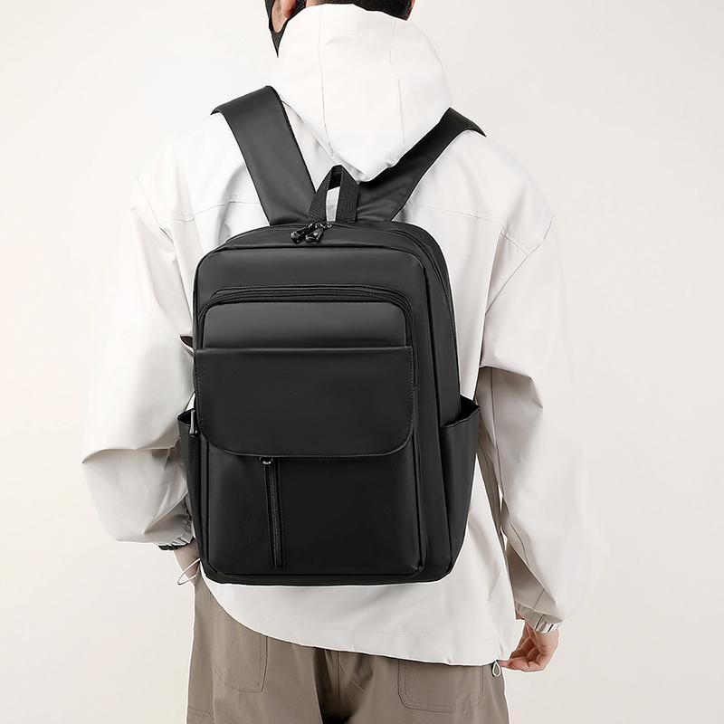 High-Quality Men's Travel Backpack – Large Capacity Nylon Laptop Bag for Business Trips & Outdoor Use