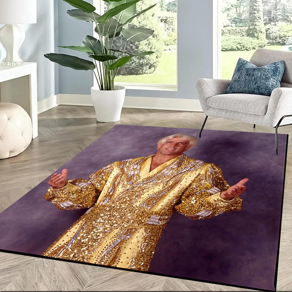 Ric Flair Square Rugs Are a Great Choice for Living Rooms, Bedrooms, Home Décor, and As Gifts.